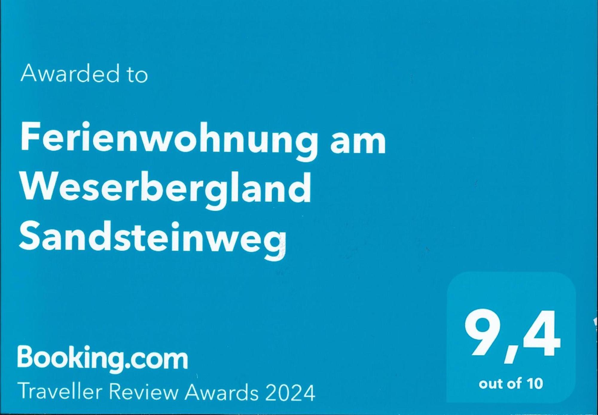 Ferienwohnung Am Weserbergland Sandsteinweg Arholzen Dış mekan fotoğraf